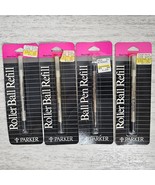 PARKER Ball Pen Refill Black Ink Fine Point 30315 LOT of 4 - NEW -USA - $143.79 MXN