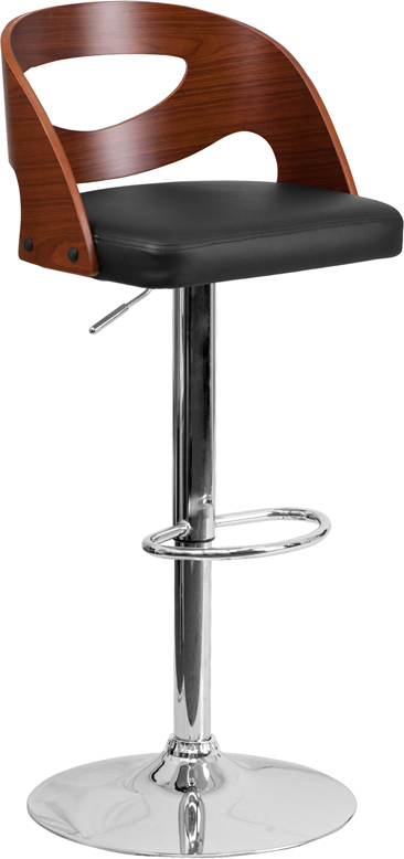 Walnut Wood Barstool SD-2168-WAL-GG