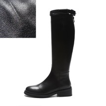 Modern Thigh High Boots Round Toe Leather And PU Cool Riding Equestrian Boots So - £114.46 GBP