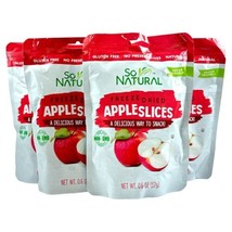 So Natural Freeze Dried Fruit, Appleslices Gluten-Free (Pack of 4) - £8.65 GBP