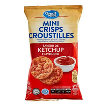 10 Bags of Great Value Ketchup Flavored Mini Crisps Brown Rice Chips 100g Each - $34.83