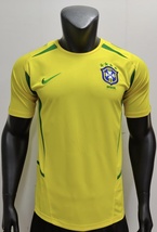 Brazil 2002 Retro Soccer Jersey Ronaldo #9 / Ronaldinho #11 Vintage Foot... - $45.00