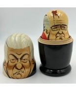 Matryoshka Nesting Dolls Vintage Russian Soviet Leaders Set of 5 Hand Pa... - £55.09 GBP