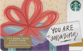 Starbucks 2017 You Are Amazing Collectible Gift Card New No Value - £2.38 GBP