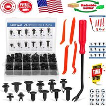 High-Quality 240 Pcs Fastener Retainer Clip Kit - 12 Sizes for Easy Repl... - $26.56 CAD