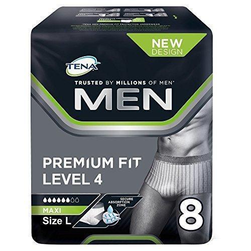 TENA Men Premium Fit Protective Incontinence Underwear Level 4 - Large x 8 - $13.20