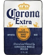 Corona Extra Beer Label Throw Blanket Measures 45 x 60 inches - $18.76