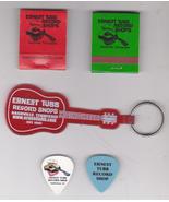 RaRe Ernest Tubb 2X Guitar PICK 2X MATCHBOOK KEYCHAIN Record Shop Country Music  - €51,27 EUR