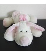 White Pink Stuffed Squishy Plush Dog Gingham Ears PASSPORT PLUSH TOYS 14&quot;  - €33,42 EUR