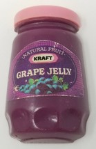 Refrigerator Magnet Kraft Grape Jelly Bottle Jar Vintage 1970s  - $15.15