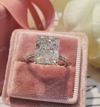 Magnifique bague de fiançailles en diamant taille radiant de 2,75 ct en or... - £198.42 GBP