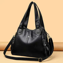 Luxury Soft Leather Handbags for Women - Vintage Design Shoulder Tote Bags - £27.04 GBP+