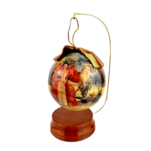 Barbie 1997 Holiday Barbie Decoupage Ornament with Stand - £11.68 GBP