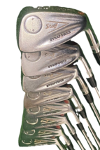 Wilson Staff Dynapower &#39;74 Iron Set 3-PW Men&#39;s RH S400 Stiff Steel 5i 37.5&quot; Nice - $174.95