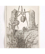 1903 Shaduf Water Lifting Mill Wood Engraving Agriculture Egypt Nile Riv... - €17,15 EUR