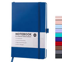 A5 PU Leather Notebook Business Notepad 96 Sheets Inner Pages(Royal Blue) - £3.15 GBP