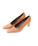 VANELI Locket Womens Brown Textured Leather High Heel Pump Shoes 2 .5&quot; H... - £19.74 GBP
