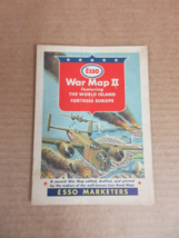 Vintage Esso War Map II Featuring The World Island Fortress Europe - £36.37 GBP