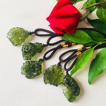 Natural Moldavite Meteorite Impact Pendant Necklace Chakra Healing Green... - £11.79 GBP