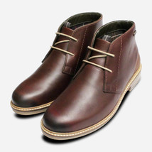 Chukka Dress Boots For Men In Brown Colors With Plain Toe Made By Hand - £102.16 GBP