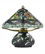 10.5&quot;H Tiffany-Style Dragonfly Green Novelty Accent Lamp - $303.80 CAD
