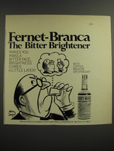 1968 Fernet-Branca Advertisement - Cartoon by Whitney Darrow - £14.54 GBP