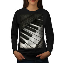 Wellcoda Vintage Old Piano Womens Sweatshirt, Retro Casual Pullover Jumper - £22.74 GBP+