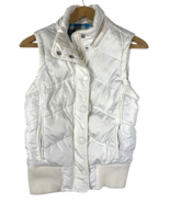 Aeropostale Vest Size Small White Zip Snap Up Y2K Puffer Gorpcore Preppy... - $750.98 MXN