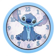 Lilo and Stitch Sitting 12&quot; Analog Wall Clock Blue - £25.24 GBP