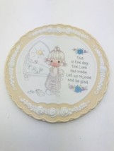 1994 Precious Moments Collection Plate This Is The Day That The Lord Has Made - $7.60