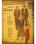 UNCUT Sewing Pattern 1992 McCALL&#39;S 10,12,14 JACKET Lining CULOTTES 6176 ... - £3.12 GBP