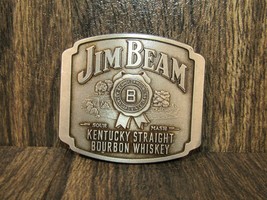 2009 Jim Beam Kentucky Straight Bourbon Whiskey Pewter Belt Buckle  - £11.00 GBP
