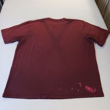 Carhartt K87 PRT Original Fit Crewneck Men’s Red Cotton T-Shirt Pocket Size 2XL  image 2