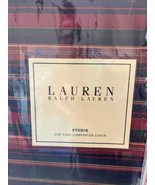 Ralph Lauren Studio Stripe Red King Duvet New Vintage - $148.50