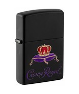 Zippo Lighter: Crown Royal Logo - Black Matte - €24,59 EUR