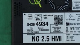 GM NG-2.5 HMI Human Machine Interface HMI Module 84364934 image 2