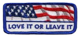 America Love It or Leave It Iron On Sew On Patch (3.5 INCH) - £4.73 GBP