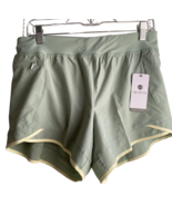 Apana Yoga Lifestyle Activewear Shorts Womens  L Moss Green AF1358 - $13.93