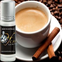 Coffee Cinnamon &amp; Vanilla Premium Scented Roll On Perfume Fragrance Oil Vegan - £10.39 GBP+