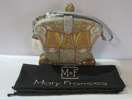 Brand New Mary Frances Royal Ride Carriage Coach Beaded Handle Handbag - £251.62 GBP