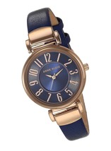 Anne Women&#39;s Easy-to-Read Navy Leather Strap - $166.63