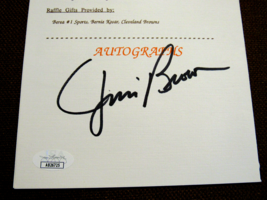 JIM BROWN CLEVELAND BROWNS HOF SIGNED AUTO 1993 EVENING WITH COACH PAMPH... - $296.99