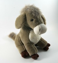 24K Polar Puff Plush Donkey 9&quot; Gray Vintage 1992 Special Effects - £15.70 GBP