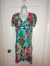 NWT LILLY PULITZER MULTI SUNSHINE JUNGLE ALEECE DRESS XL - $1,026.21 MXN