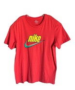 Nike Keep It Clean T-Shirt Tee Mens Size XL Red Big Swoosh 70&#39;s Casual - $18.52 CAD