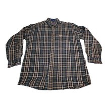 Pendleton Shirt Mens Medium Green Plaid Long Sleeve Cotton - £22.37 GBP