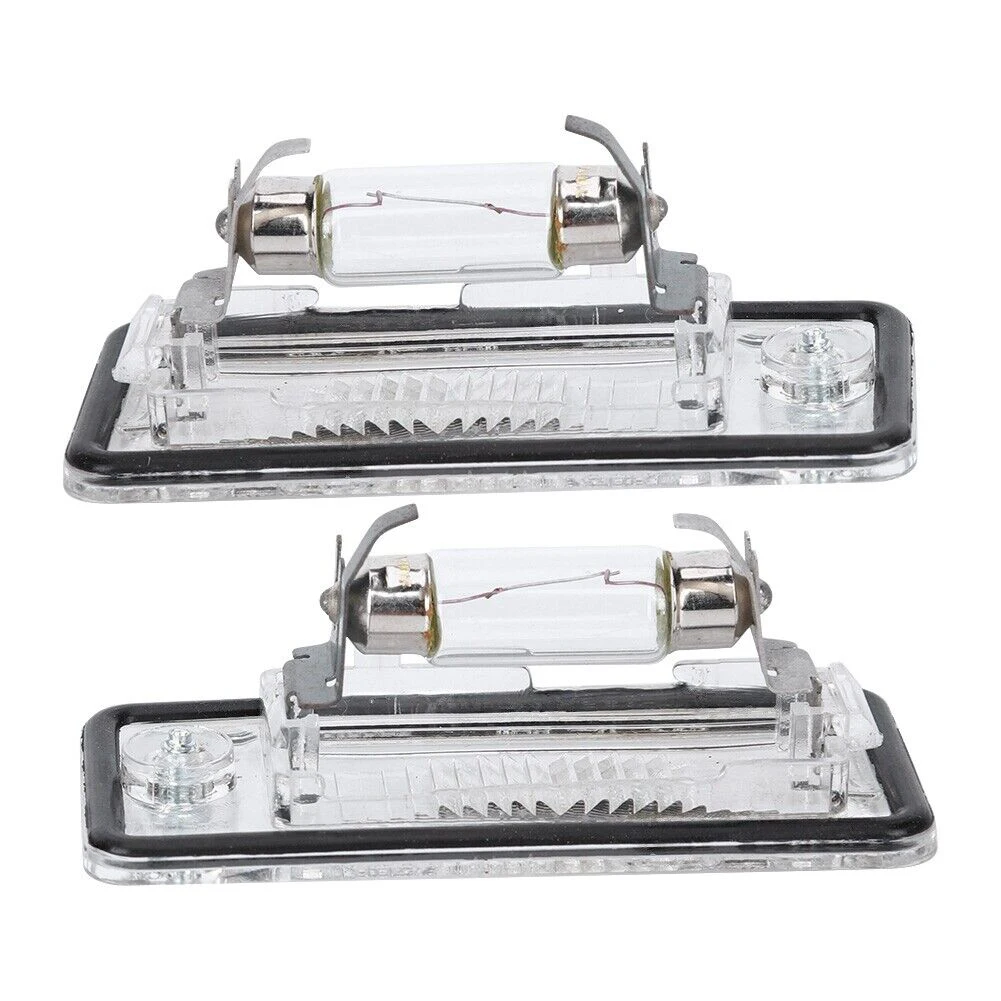 2x Clear License Plate Lights for Audi A3 S3 A4 S4 A6 S6 A8 - Replacement Car - £11.29 GBP