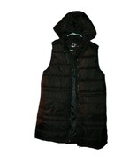 Urban Republic Collection Womens S Puffer Vest Black Long Padded Hooded ... - $43.76 CAD