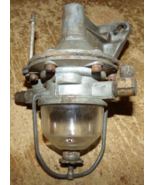 vintage unbranded mechanical fuel pump with glass sediment bowl untested... - $15.83