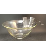 Glass Chip &#39;N Dip Set : Chip Dip And Clip - $16.00